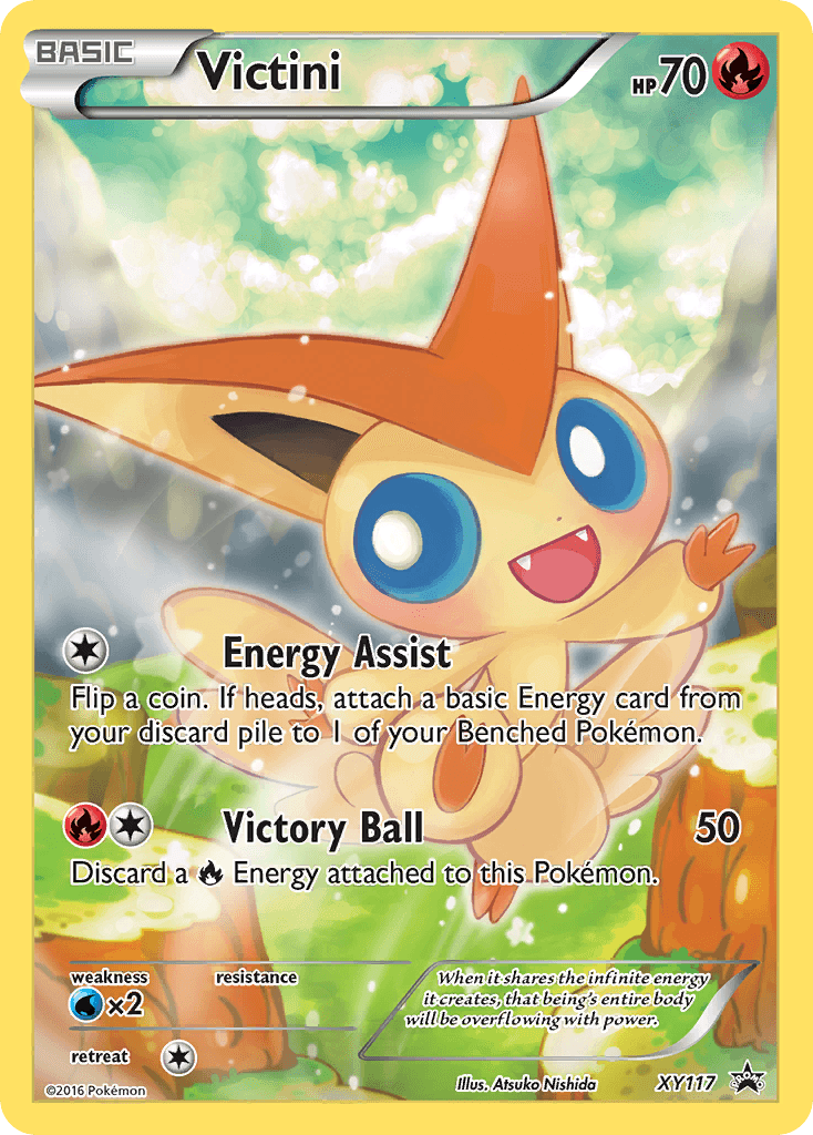Victini printed card