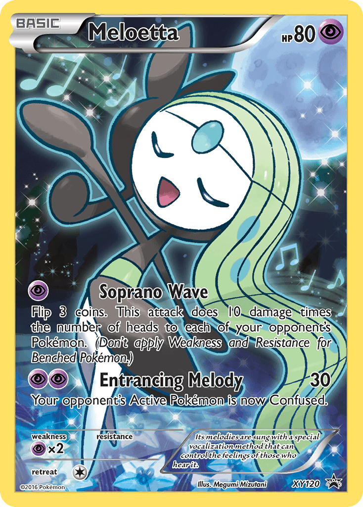 Meloetta printed card