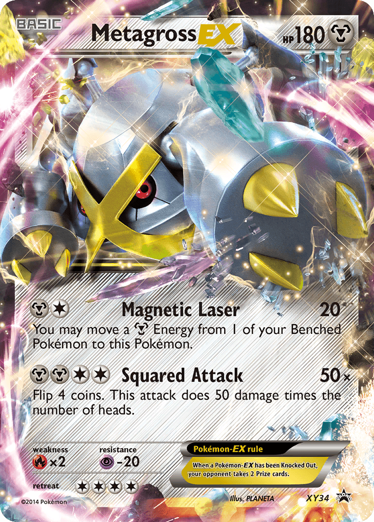 Metagross-EX printed card