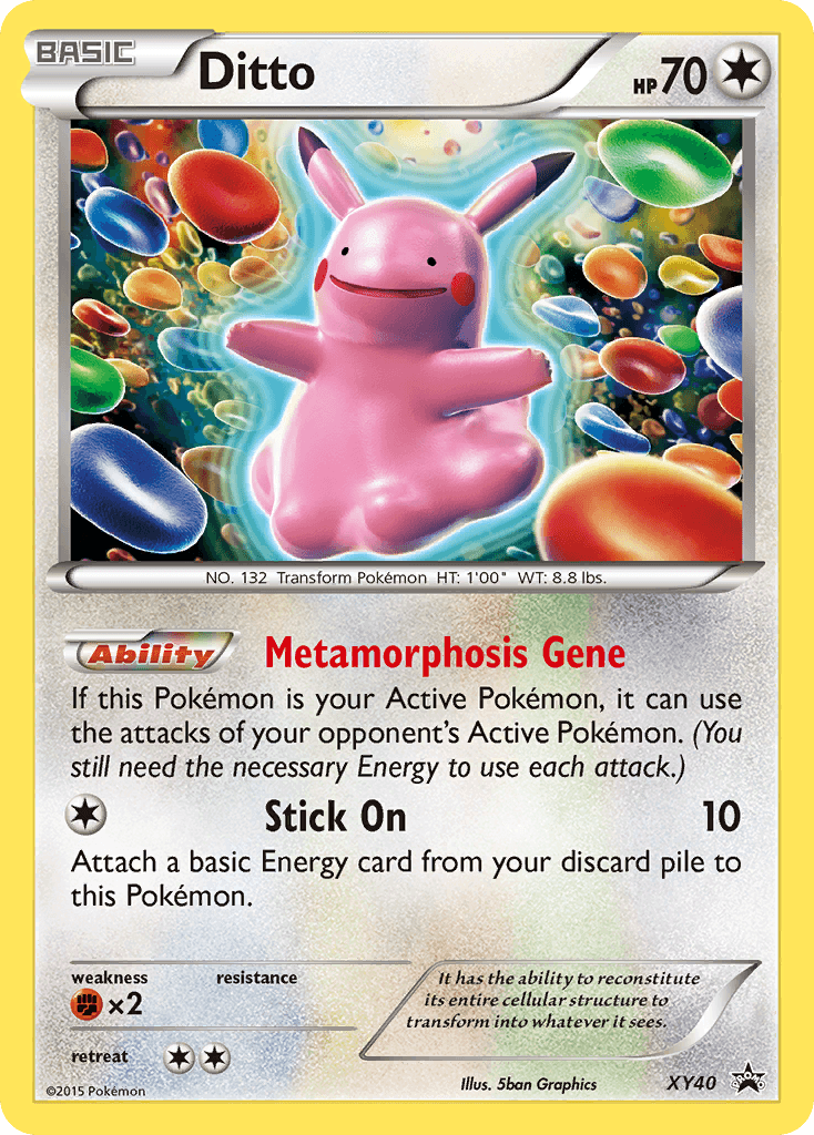 Ditto printed card