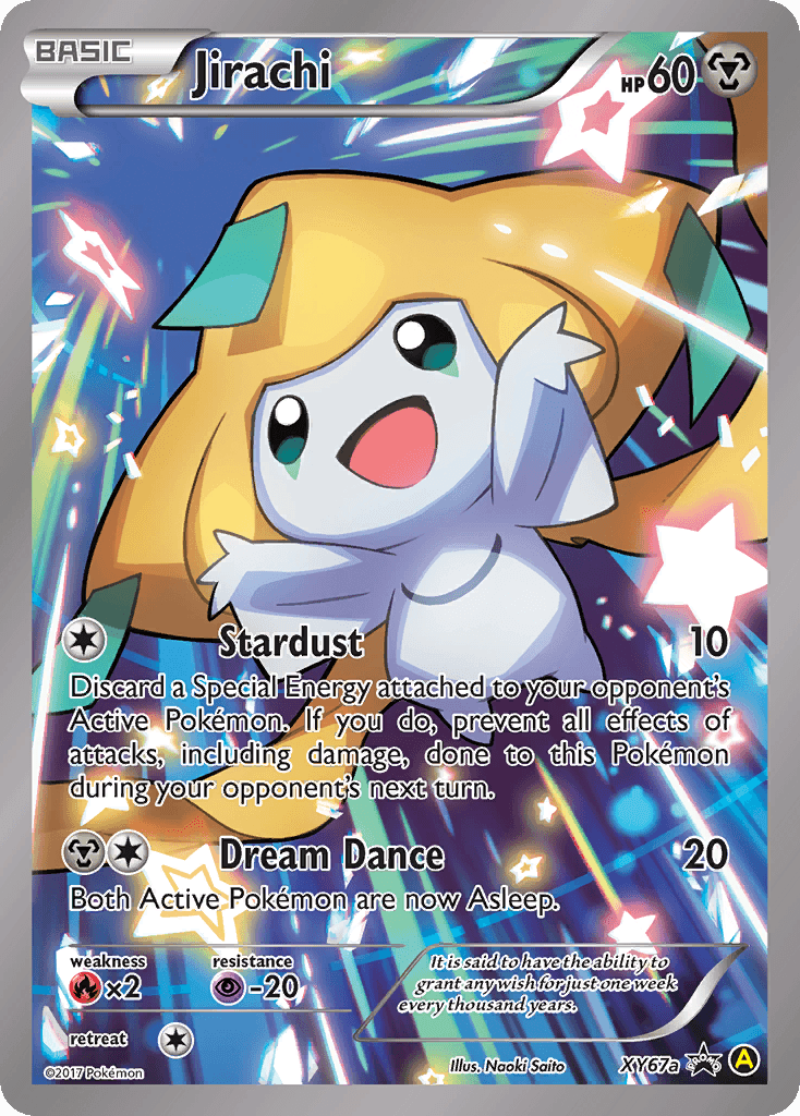 Jirachi printed card