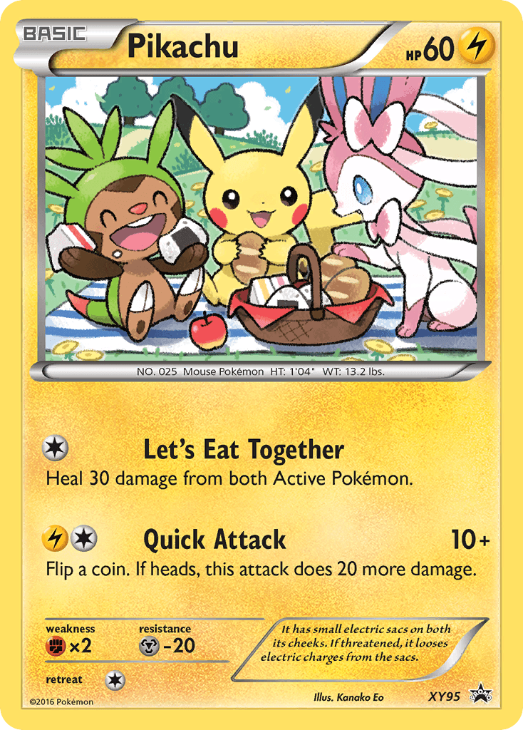 Pikachu printed card