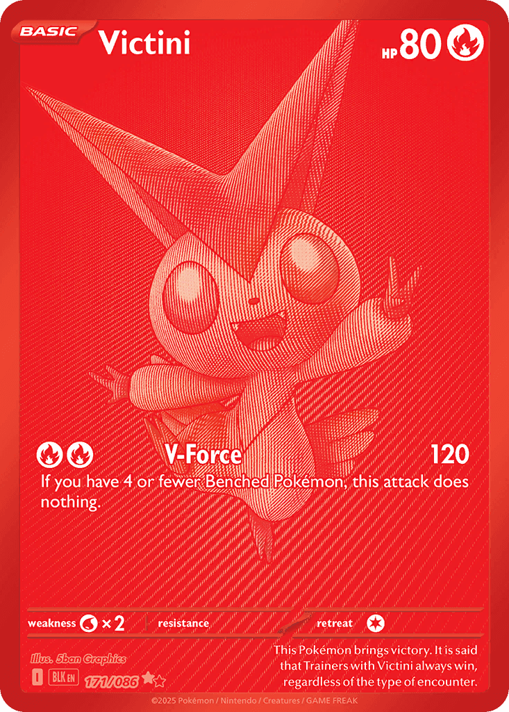 Victini printed card