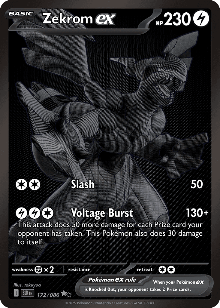 Zekrom ex printed card