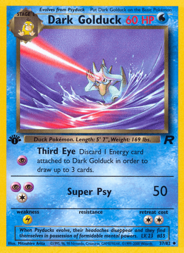 Dark Golduck printed card