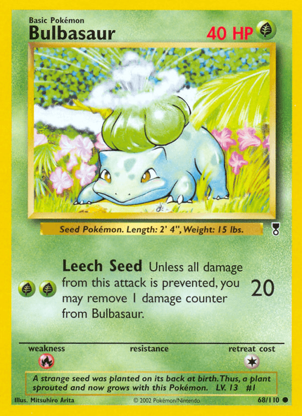 Bulbasaur printed card