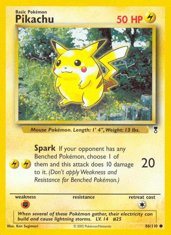 Pikachu printed card