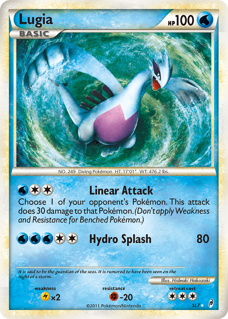 Lugia printed card