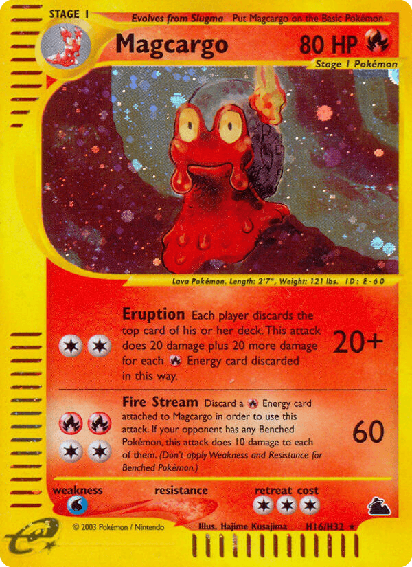 Magcargo printed card