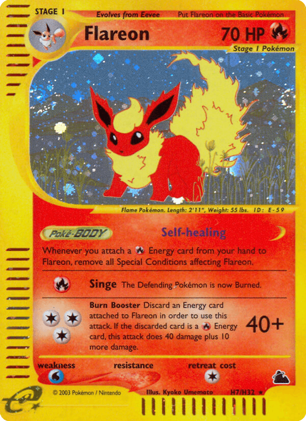 Flareon printed card