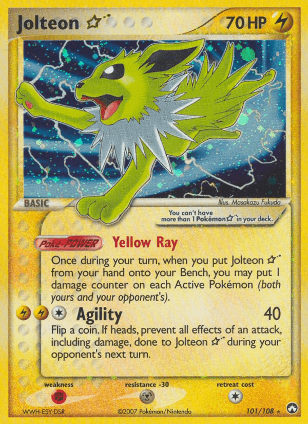 Jolteon ★ printed card