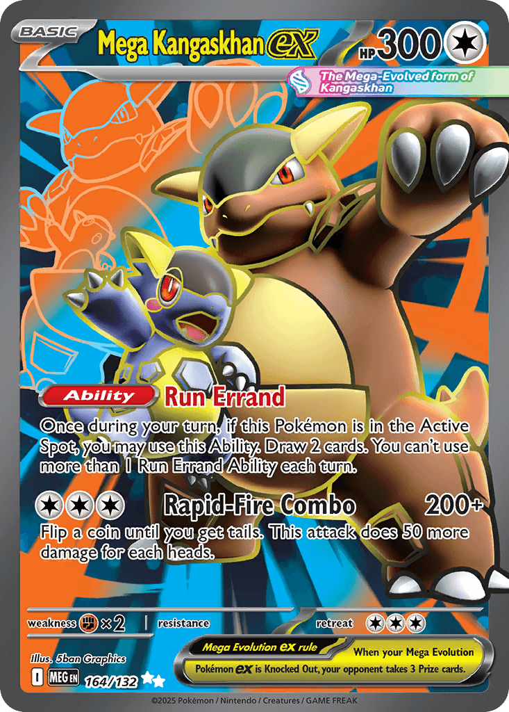 Mega Kangaskhan ex printed card