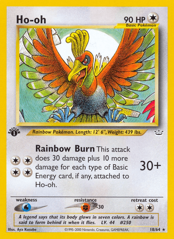 Ho-oh printed card