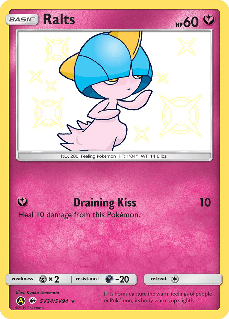 Ralts printed card