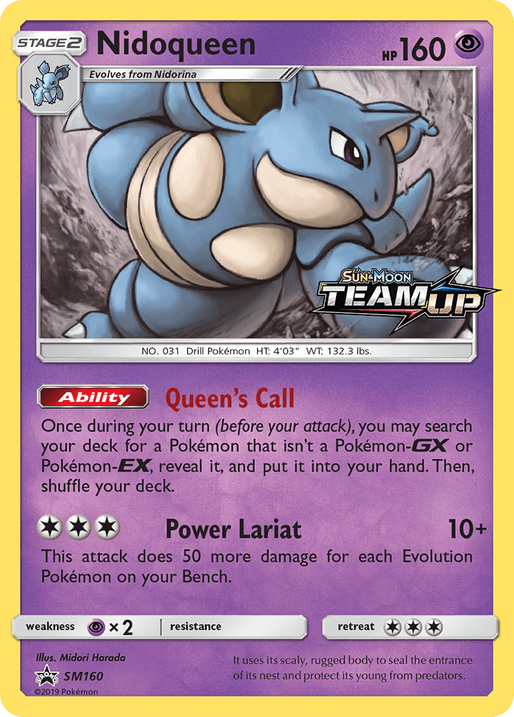 Nidoqueen printed card
