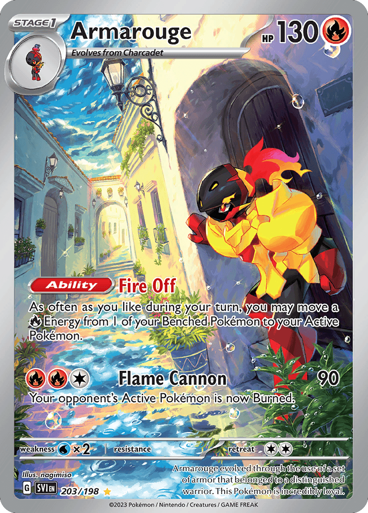 Armarouge printed card