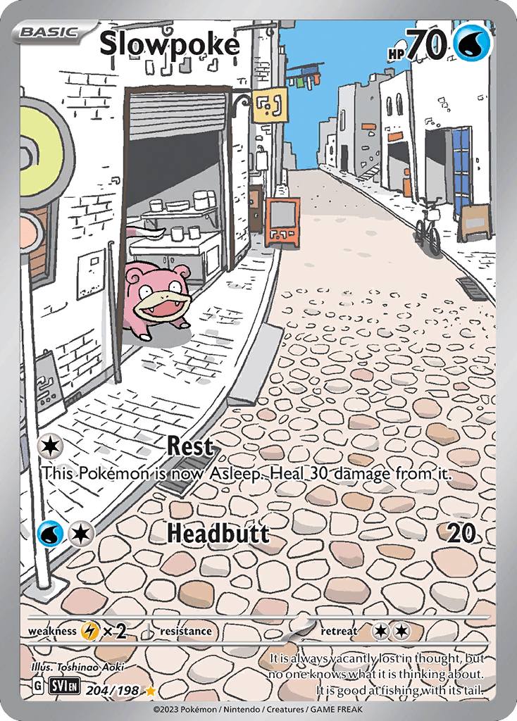 Slowpoke printed card