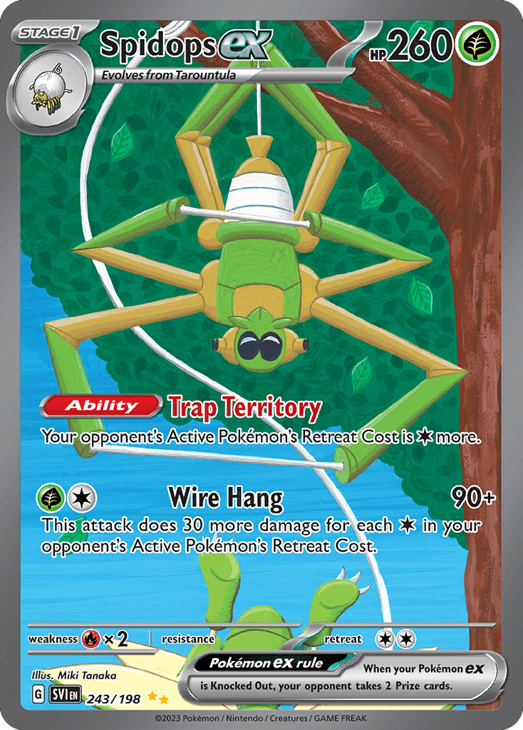 Spidops ex printed card