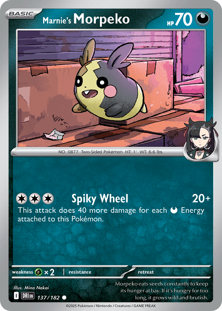 Marnie's Morpeko printed card