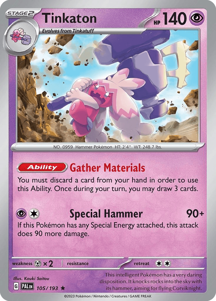 Tinkaton printed card