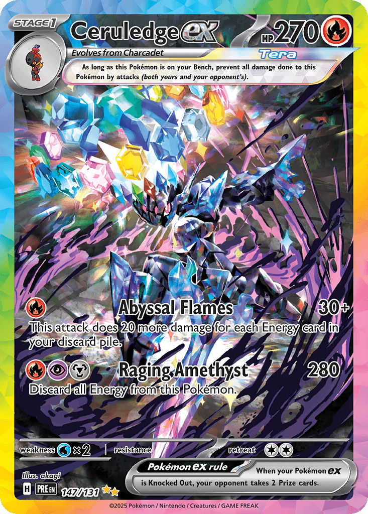 Ceruledge ex printed card