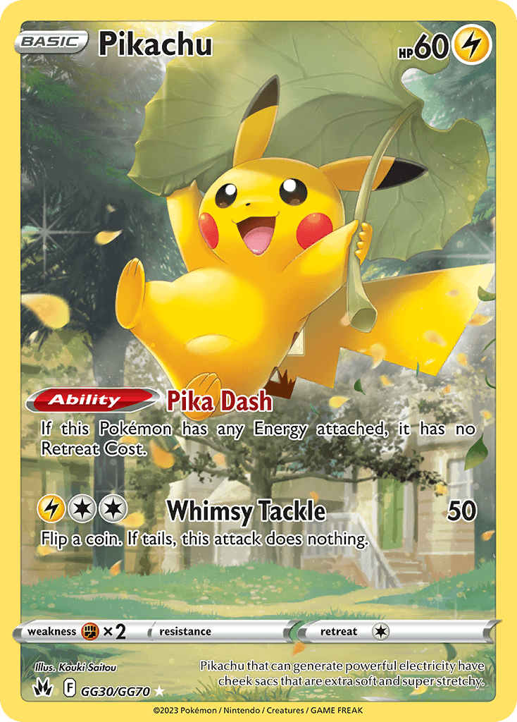Pikachu printed card