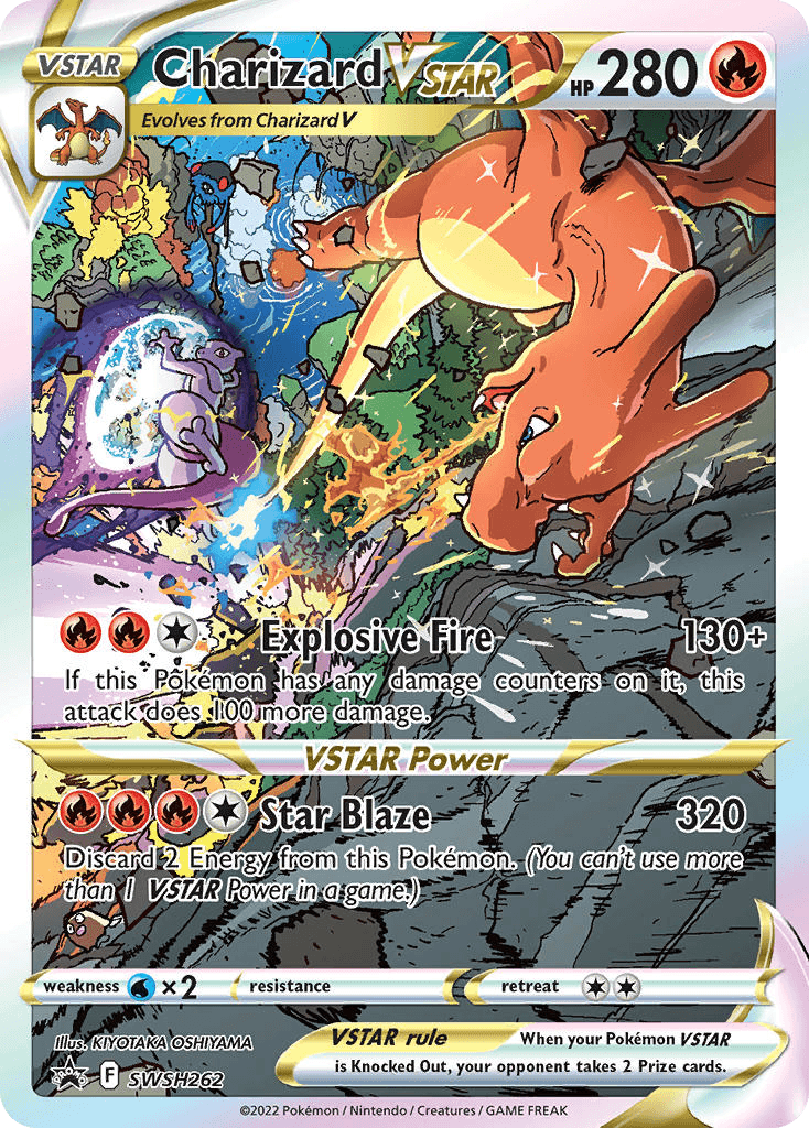 Charizard VSTAR printed card